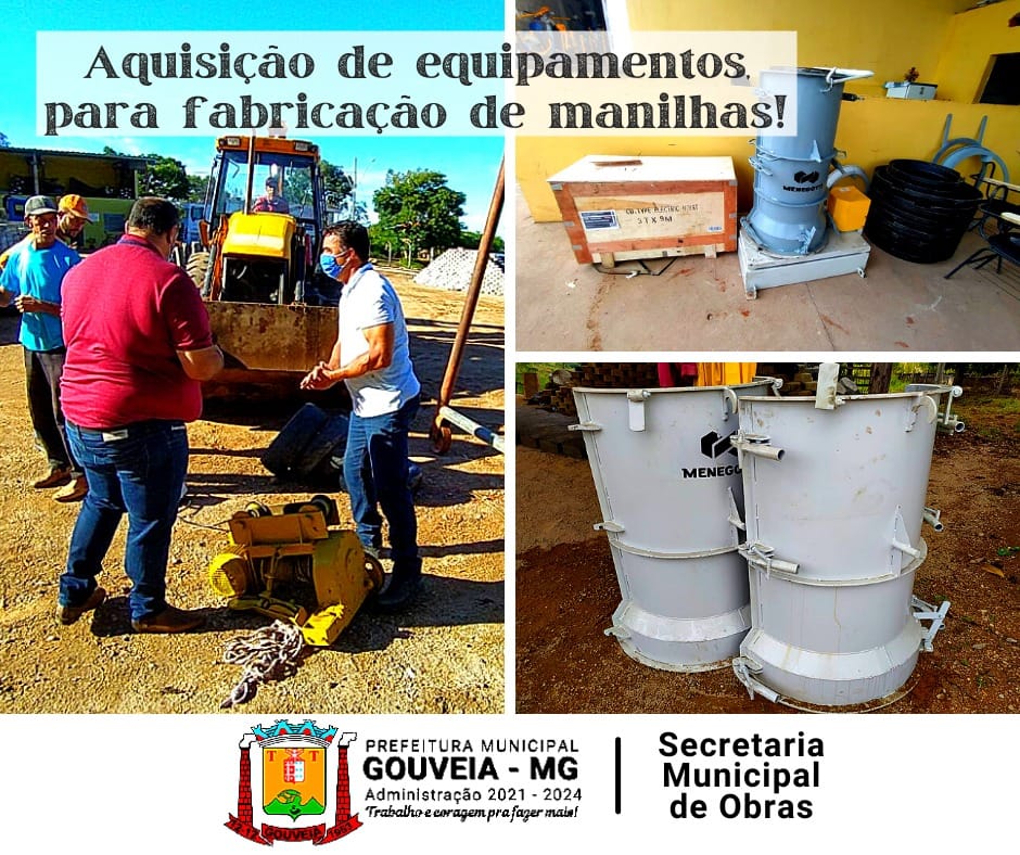 Prefeitura adquire equipamentos para ampliação de fabricação de manilhas