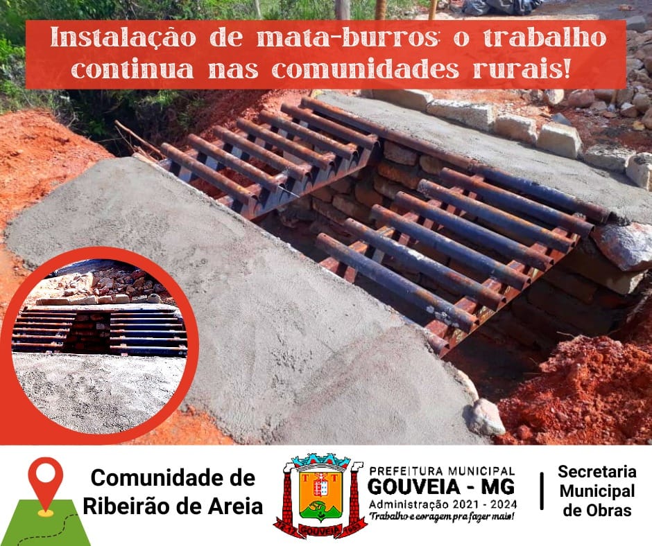 146Instalação de mata-burros  na Comunidade de Ribeirão de Areia.