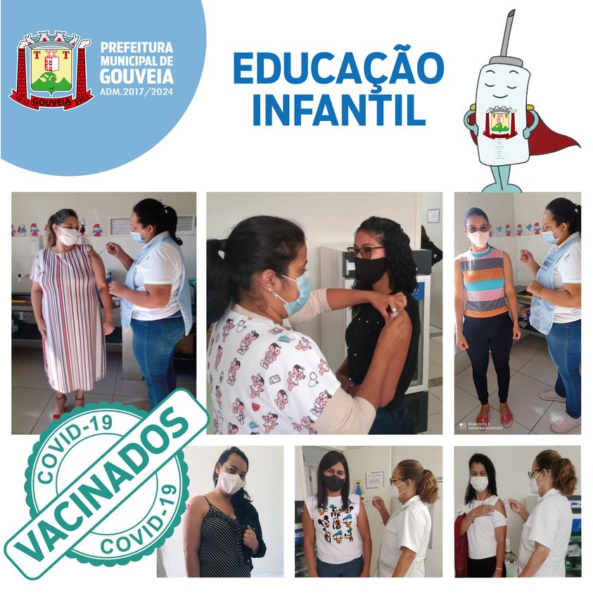 176Toda equipe da educação infantil está vacinada!